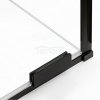 NEW TRENDY Kabina prysznicowa SMART BLACK 1D prostokątna U 110x90x200 szkło czyste 8mm Active Shield 2.0 - UCHWYT RELING EXK-6645